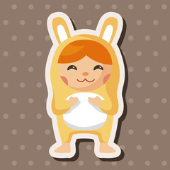 party cartoon costume theme elements