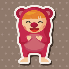 party cartoon costume theme elements