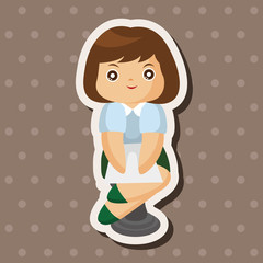 Office workers theme elements