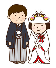 新郎新婦　結婚式