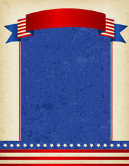 USA patriotic frame / background