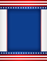 USA patriotic frame