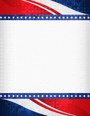 Grunge USA 4th of july frame