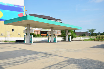 Abandoned gas pump Station