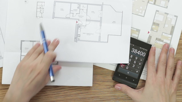 House plans with calculator for costing estimate