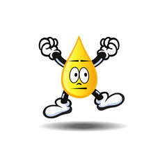 Fototapeta premium oil drop cartoon