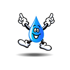water drop cartoon