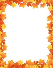Obraz premium Autumn leaves frame