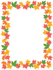 Autumn frame / maple frame
