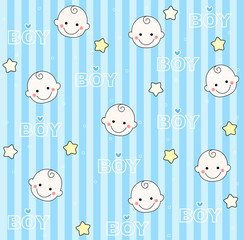 Baby boy seamless pattern