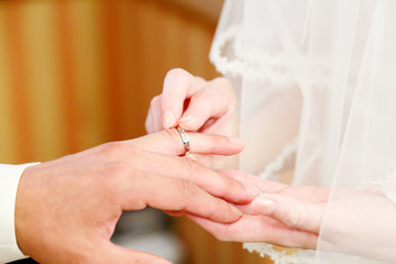 指輪の交換