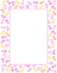 Baby footprints frame