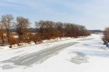 The river in the winter