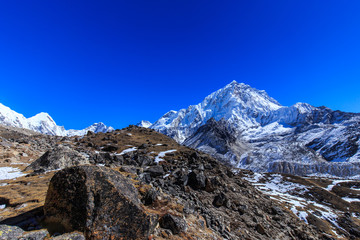 Mountain scenery in Himalaya, Nepal