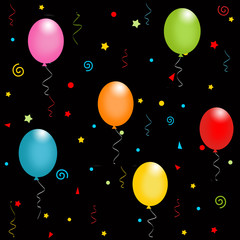 Party balloons seamless