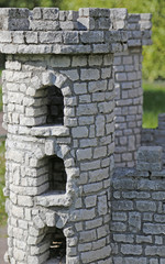 castle of medieval battlemented Tower shape