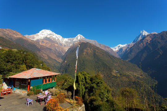 Annapurna I Himalaya Mountains in Nepal
