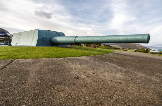 Coastal battery cannon in Monte de San Pedro, La Coruna