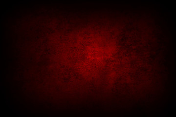 Dark grunge red textured wall background