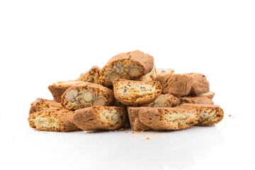 Italian cantuccini cookie with almond