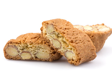 Italian cantuccini cookie with almond