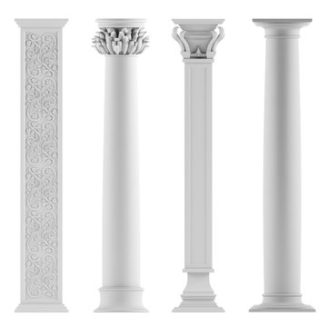 Modern style architectural classic columns