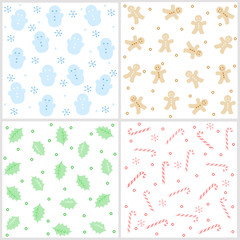 Christmas seamless pattern collection
