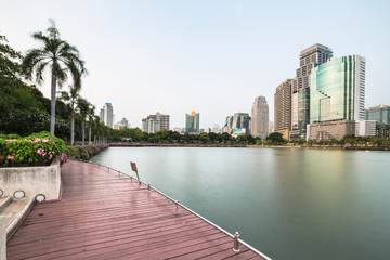 Naklejka premium Benjakiti Park in Bangkok