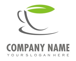 cup coffee or tea logo image vector