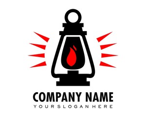 black lantern logo image vector