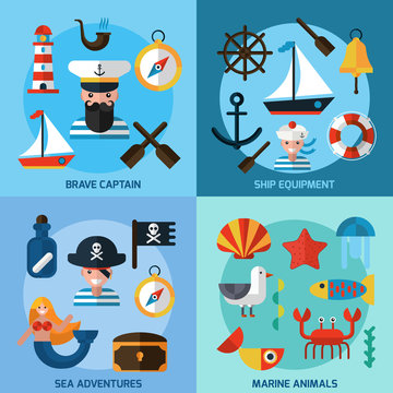 Nautical Icons Set