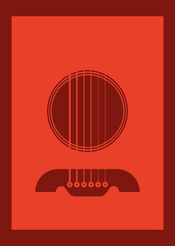 Poster Illustration Graphic Vector Gitarre