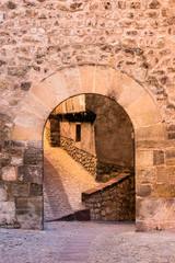 Fototapeta na wymiar Portal de Molina. Albarracín. Teruel. España