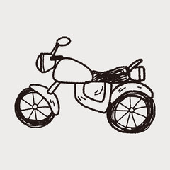 Fototapeta na wymiar motorcycle doodle