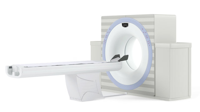 Scan system in a hospital. Computer tomographic