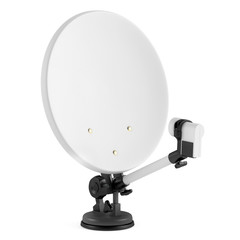 Satellite antenna isolated