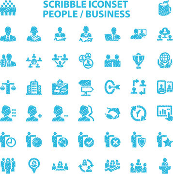 Scribble Iconset People / Business