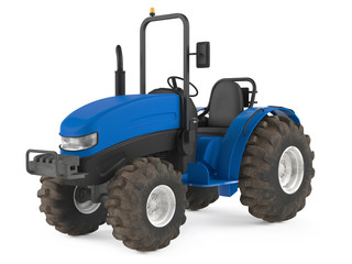 Tractor isolated