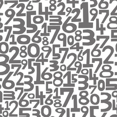 seamless pattern numbers