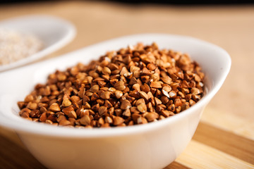 Buckwheat in bowl