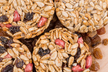 Candied roasted peanuts sunflower seeds.