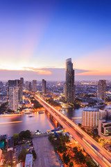 Paysage urbain de Bangkok