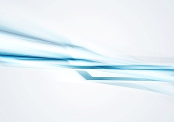 Blue concept tech stripes background