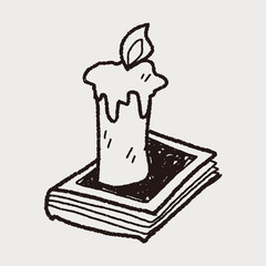 candle doodle