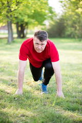 Fototapeta premium Active senior man outdoor