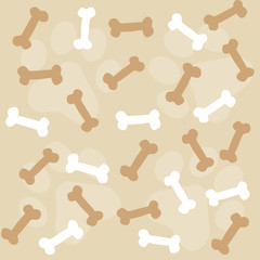 Dog bone seamless pattern