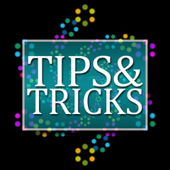 Tips And Tricks Black Colorful Neon