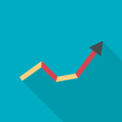 Abstract chart icon. Vector flat design.