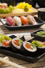 The composition of sushi