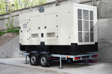 Big Backup Generator for Office Building